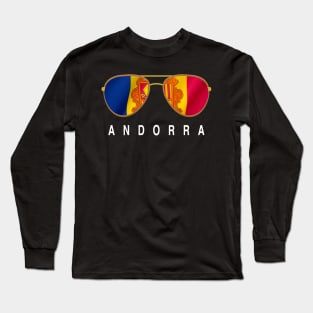 Andorra Sunglasses, Andorra Flag, Andorra gift , Andorran Long Sleeve T-Shirt